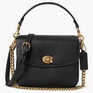 Coach Black Leather Shoulder and crossbody Bag